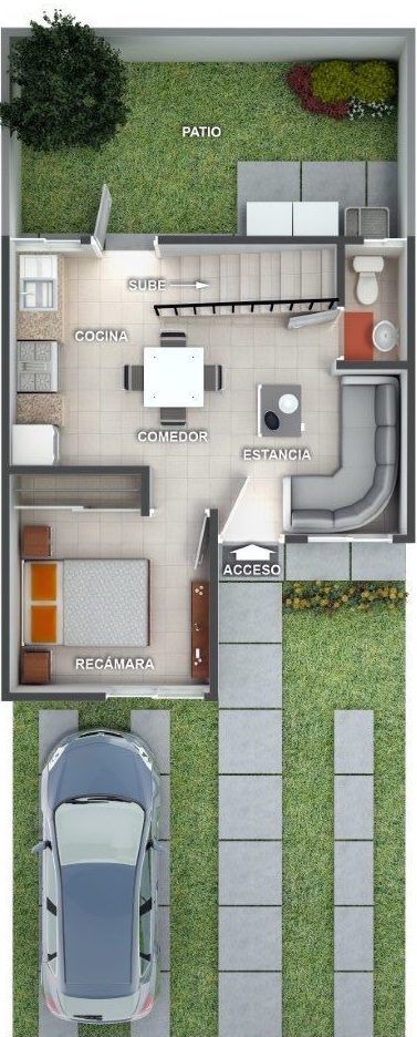 Planta alta del modelo Acacia II