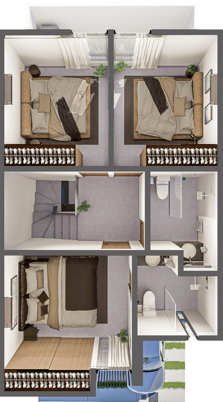 Planta alta del modelo Ares