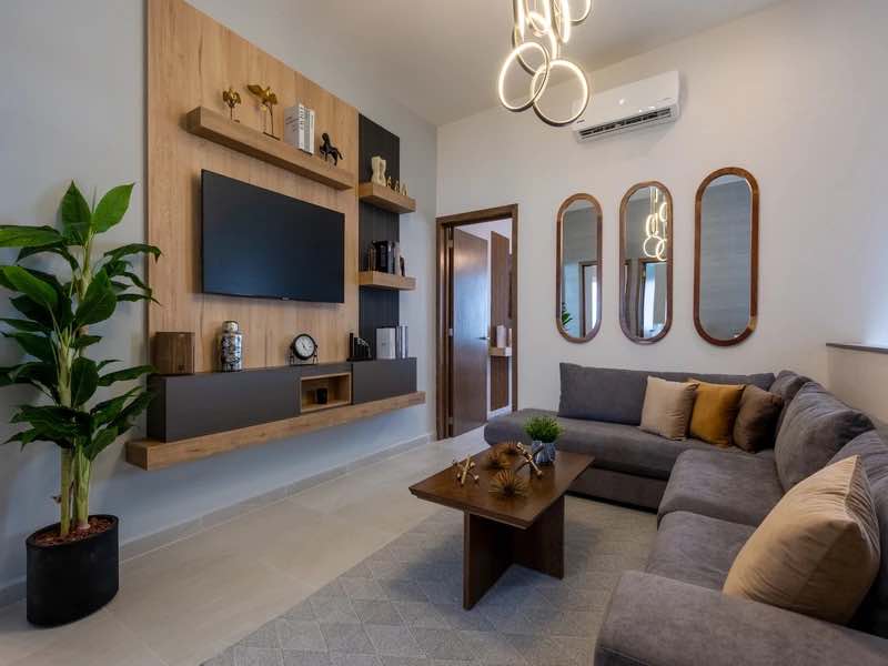 Sala principal de modelo aura elite Premier en fraccionamiento Xandora